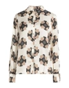 1-one Woman Shirt Beige Size 10 Viscose