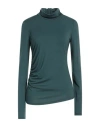 1-one Woman T-shirt Deep Teal Size 6 Viscose, Elastane In Green