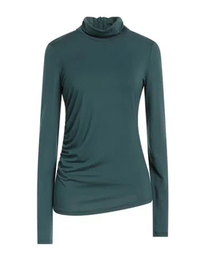 1-one Woman T-shirt Deep Teal Size 6 Viscose, Elastane In Green