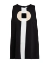 1-one Woman Top Black Size 6 Viscose, Polyamide, Elastane