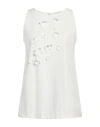 1-one Woman Top White Size 8 Viscose, Polyamide, Elastane