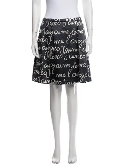Pre-owned 1-one Graphic Print Mini Skirt In Multicolor