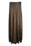 1-one Skirts Brown In Brown