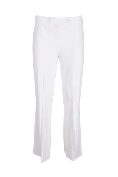 1-one Straight-leg Trousers With Clean Design And Tailored Finish In White