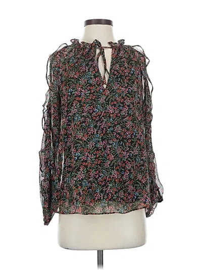 Pre-owned 1.state 3/4 Sleeve Blouse In Black