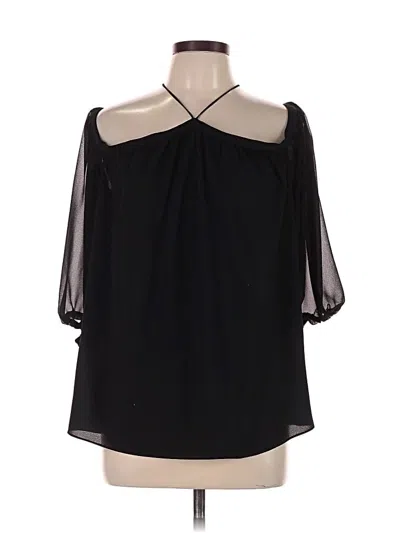Pre-owned 1.state 3/4 Sleeve Blouse In Black
