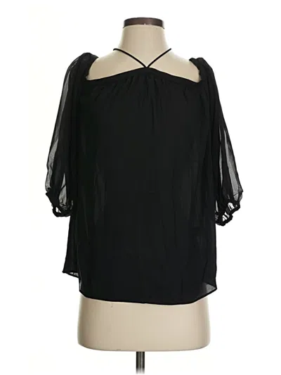 1.state 3/4 Sleeve Blouse In Black
