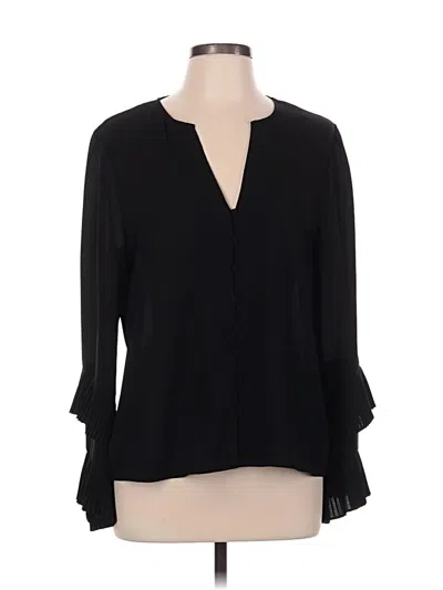 Pre-owned 1.state 3/4 Sleeve Blouse In Black