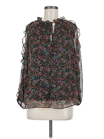 Pre-owned 1.state 3/4 Sleeve Blouse In Black