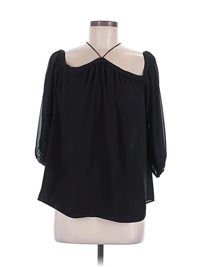 Pre-owned 1.state 3/4 Sleeve Blouse In Black