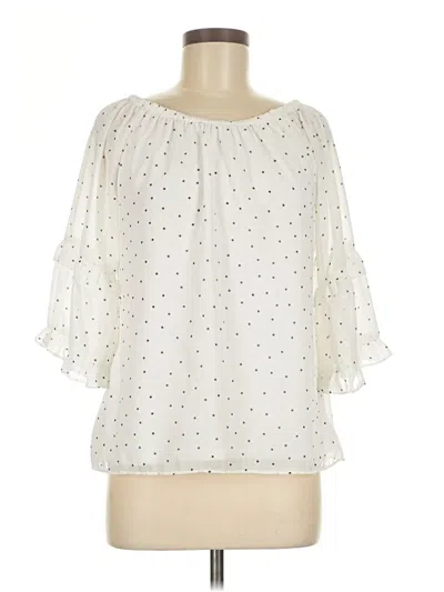 Pre-owned 1.state 3/4 Sleeve Blouse In Ivory