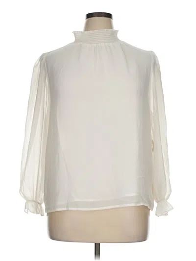 Pre-owned 1.state 3/4 Sleeve Blouse In Ivory