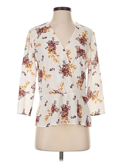Pre-owned 1.state 3/4 Sleeve Blouse In Ivory
