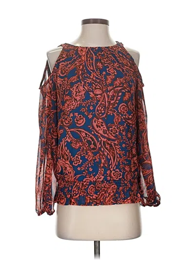 Pre-owned 1.state 3/4 Sleeve Blouse In Orange