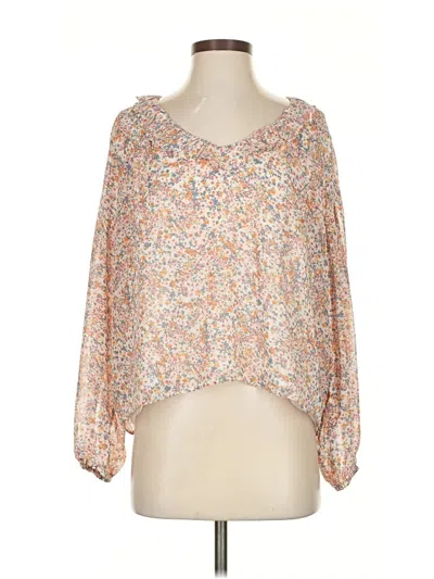 Pre-owned 1.state 3/4 Sleeve Blouse In Orange
