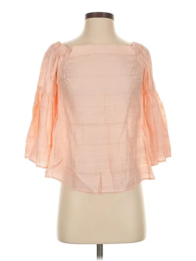 Pre-owned 1.state 3/4 Sleeve Blouse In Orange