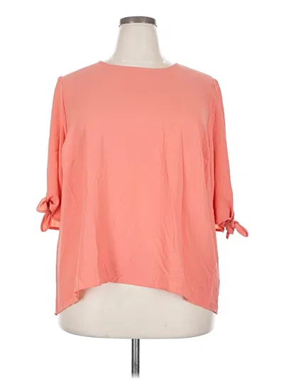 Pre-owned 1.state 3/4 Sleeve Blouse In Orange