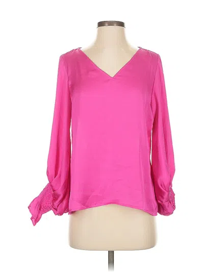Pre-owned 1.state 3/4 Sleeve Blouse In Pink