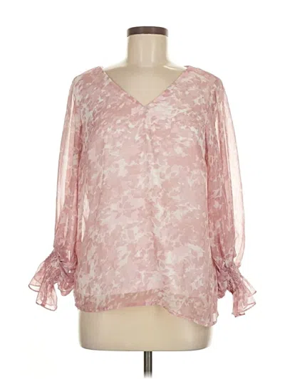 Pre-owned 1.state 3/4 Sleeve Blouse In Pink