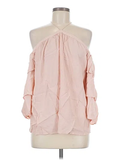 Pre-owned 1.state 3/4 Sleeve Blouse In Pink