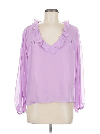 Pre-owned 1.state 3/4 Sleeve Blouse In Purple