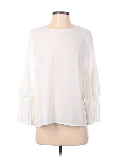 Pre-owned 1.state 3/4 Sleeve Blouse In White