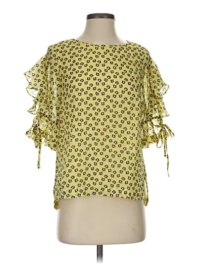 Pre-owned 1.state 3/4 Sleeve Blouse In Yellow