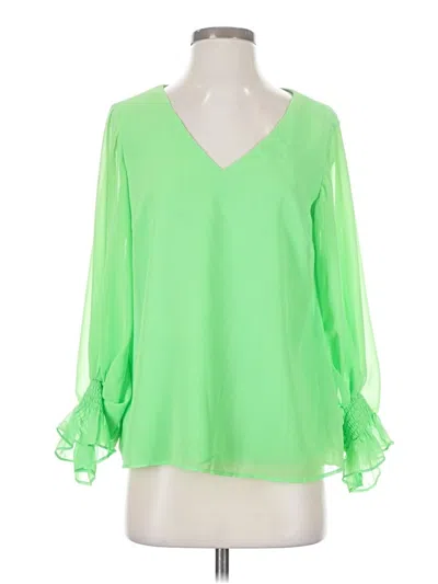 Pre-owned 1.state 3/4 Sleeve T-shirt In Green