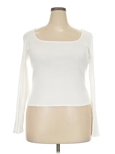 Pre-owned 1.state 3/4 Sleeve T-shirt In Ivory