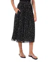 1.state A Line Midi Skirt In Rich Black