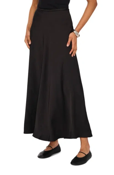 1.state Bias Cut Midi Skirt In Rich Black