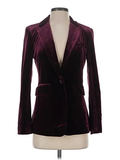 Pre-owned 1.state Blazer Jacket In Burgundy