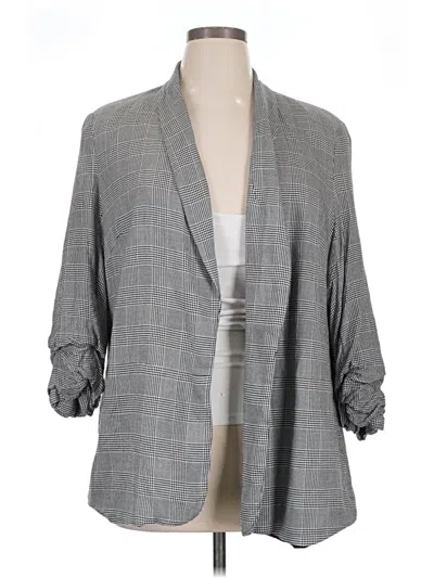Pre-owned 1.state Blazer Jacket In Gray