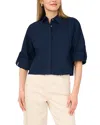 1.state Boxy Button Down Shirt In Blue