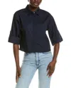 1.state Boxy Button Down Shirt In Blue