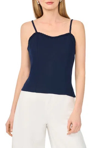 1.state Braided Trim Tank Top In Blue