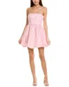 1.state Women's Gingham Bubble Hem Dress In Pink