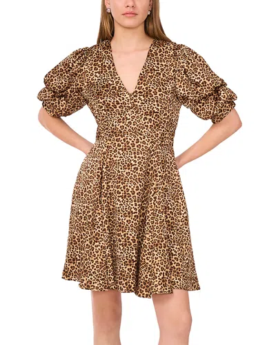 1.state Bubble Sleeve Mini Dress In Brown