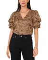 1.state Bubble Sleeve Top In Sand