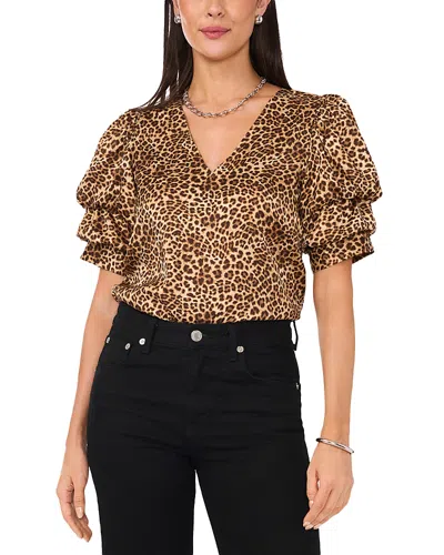 1.state Bubble Sleeve Top In Sand
