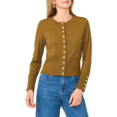 1.state Button Front Cardigan In Brown