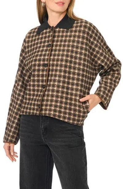 1.state Button Front Sweater Jacket In Medium Heather Grey