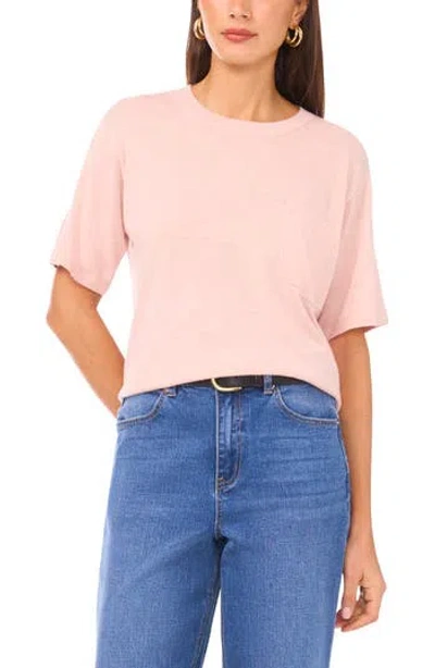 1.state Cable Knit Poncho Sweater In Sepia Pink