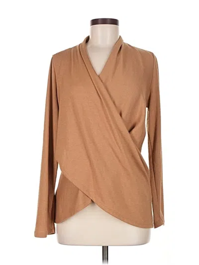 Pre-owned 1.state Cardigan Sweater In Brown