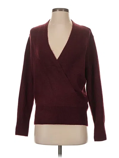 Pre-owned 1.state Cardigan Sweater In Burgundy