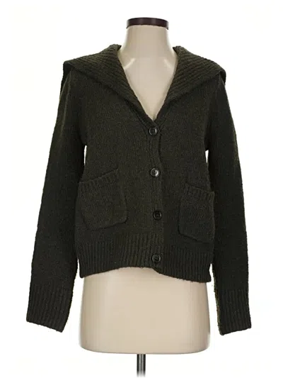Pre-owned 1.state Cardigan Sweater In Green