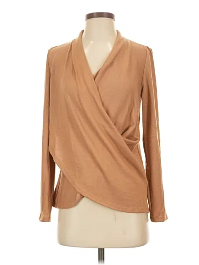 Pre-owned 1.state Cardigan Sweater In Tan