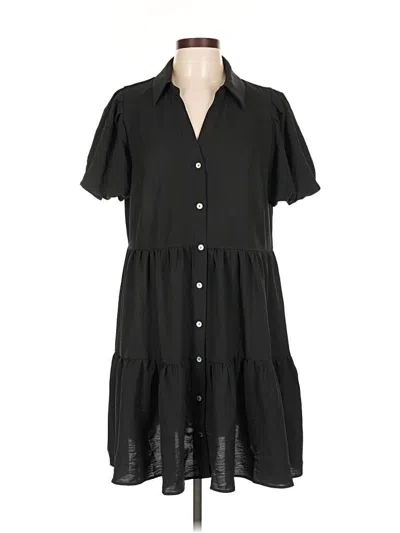 Pre-owned 1.state Casual Dress In Black