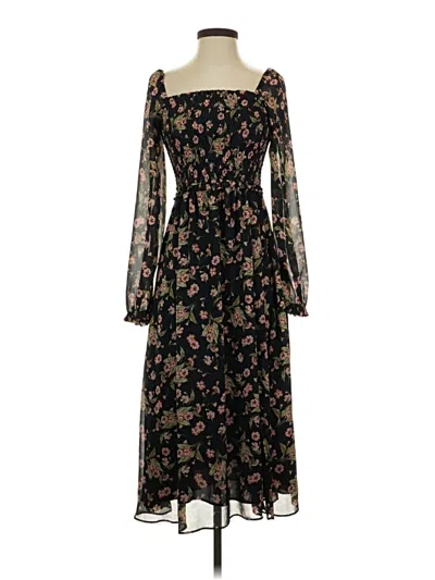 Pre-owned 1.state Casual Dress In Black