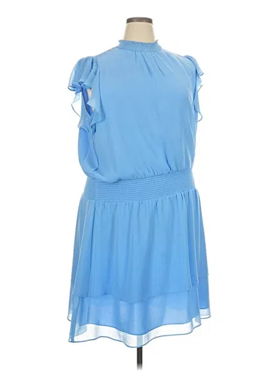 Pre-owned 1.state Casual Dress In Blue